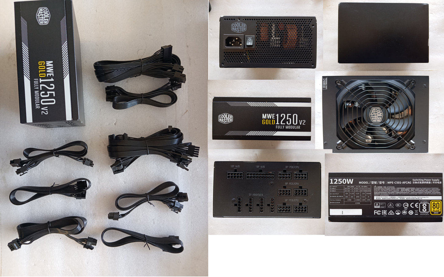 Refurbished Cooler Master MWE Gold V2 1250 Full Modular