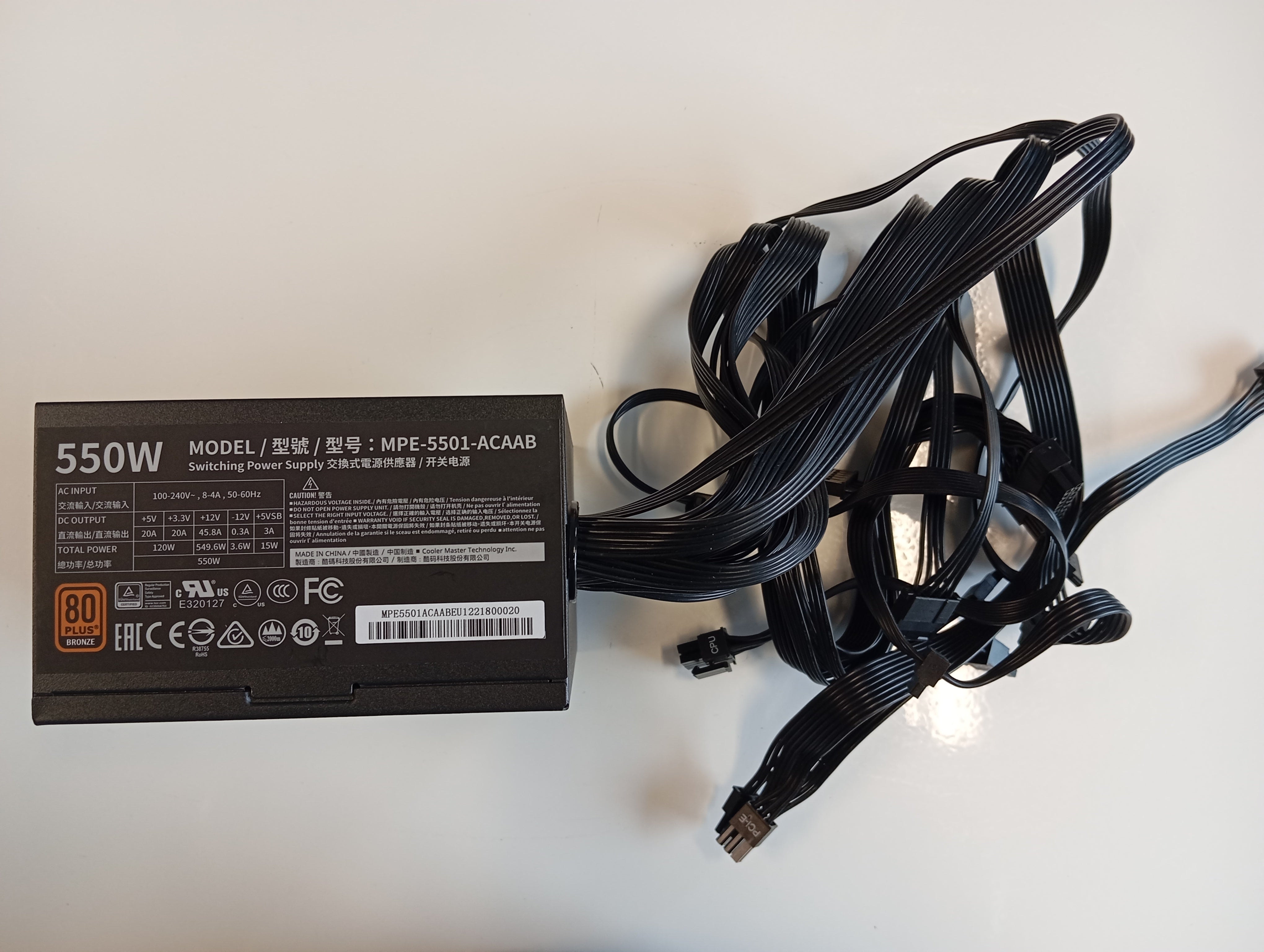 Refurbished Cooler Master MWE 550 Bronze - 230V