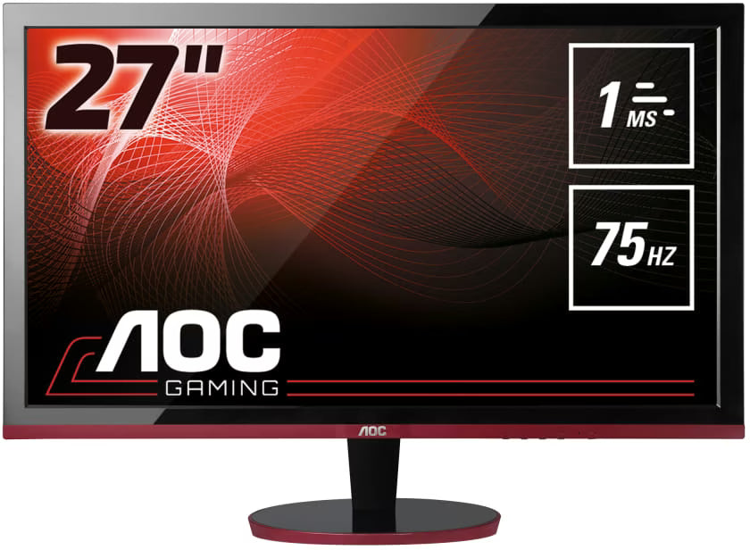 NIEUW!, AOC G2778VQ Monitor 27 inch FullHD 75 Hz 1 ms TN HDMI DisplayPort