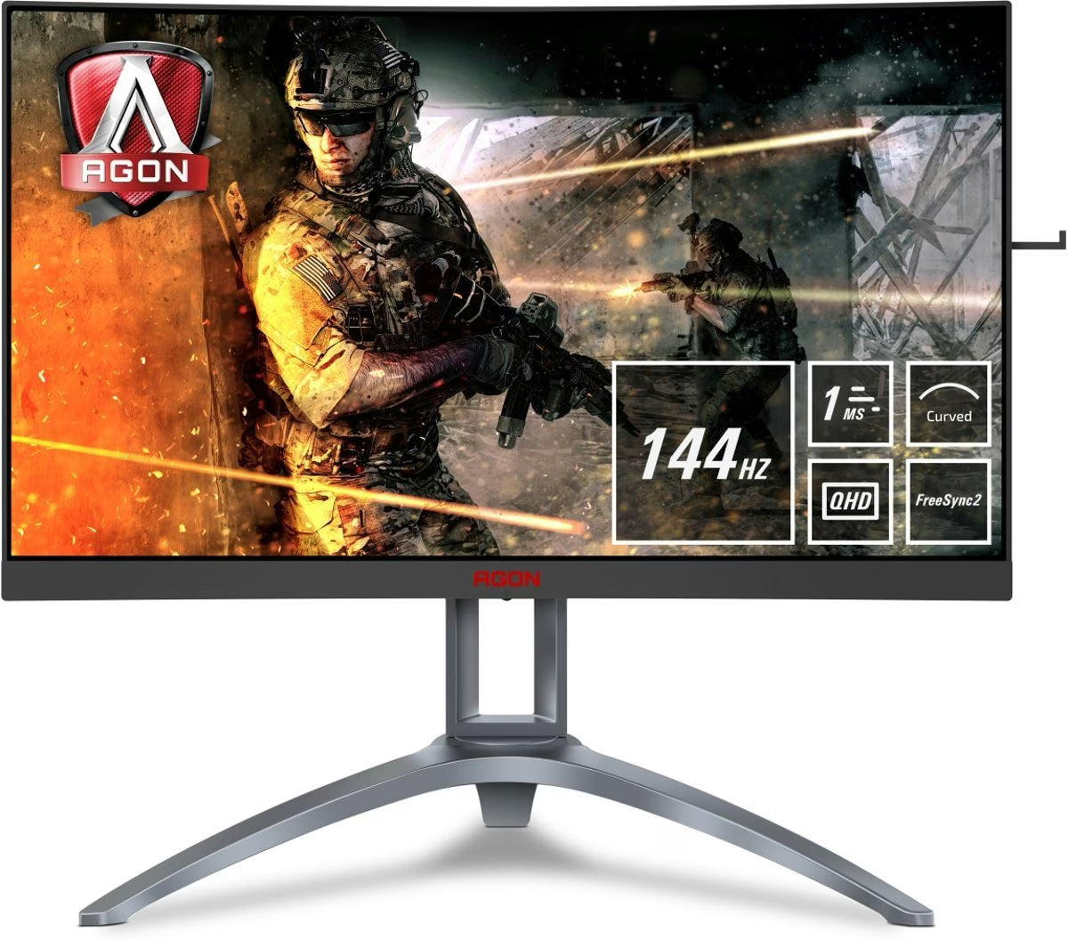 AOC AGON AG273QCX - WQHD HDR Curved Gaming Monitor (144 Hz)
