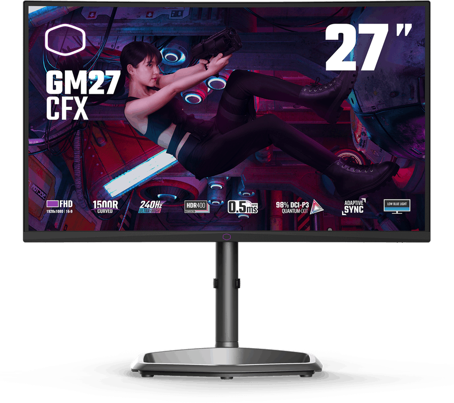 Refurbished Cooler Master GM27-CFX Curved Gaming Monitor