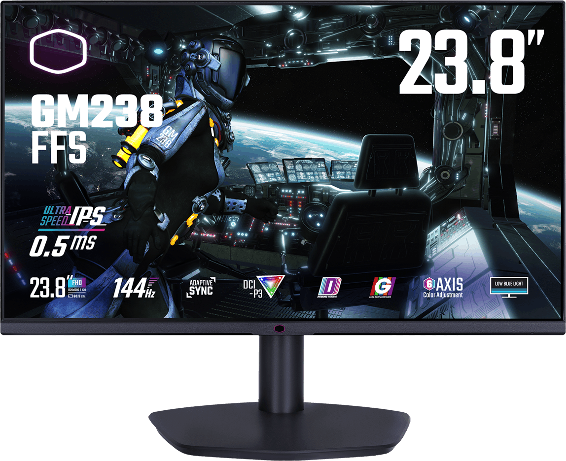 Refurbished CoolerMaster Gaming GM238-FFS LED display Full HD Zwart