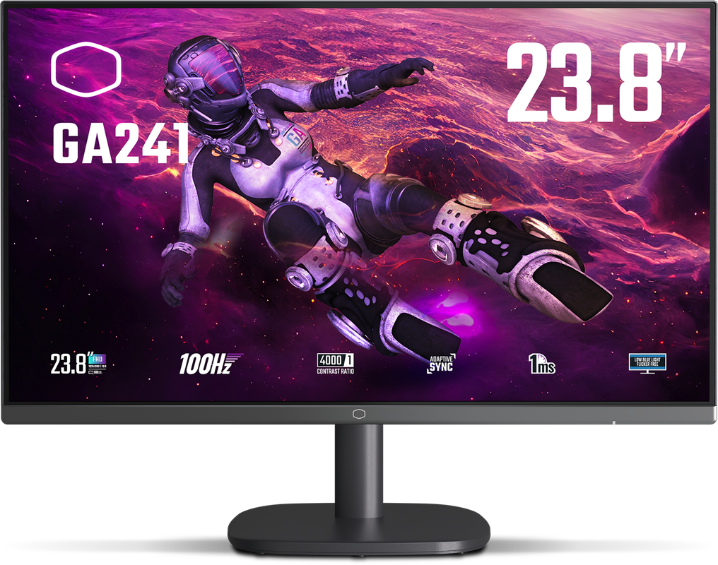 Refurbished Cooler Master GA241 Zwart Gaming Monitor