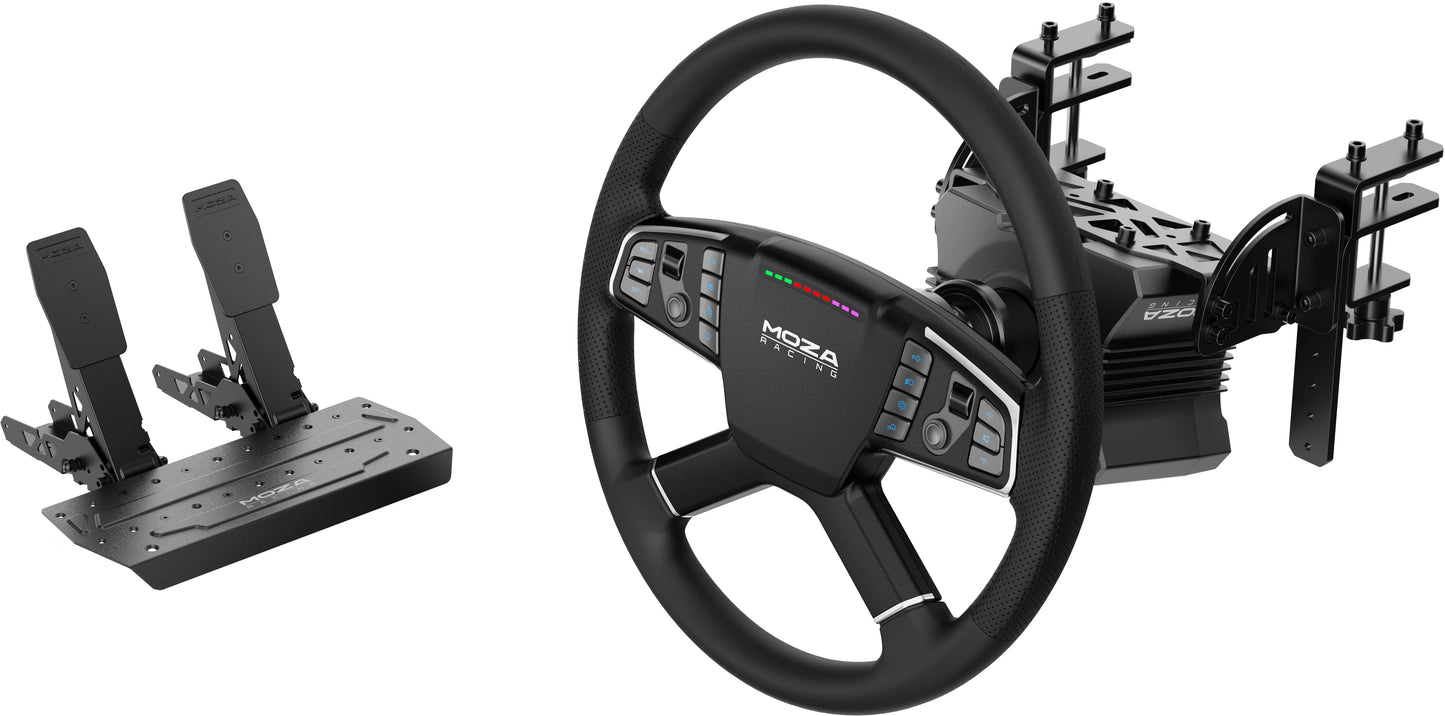Moza Racing Truck Driving Simulator Bundle Zwart, Refurbished by MOZA