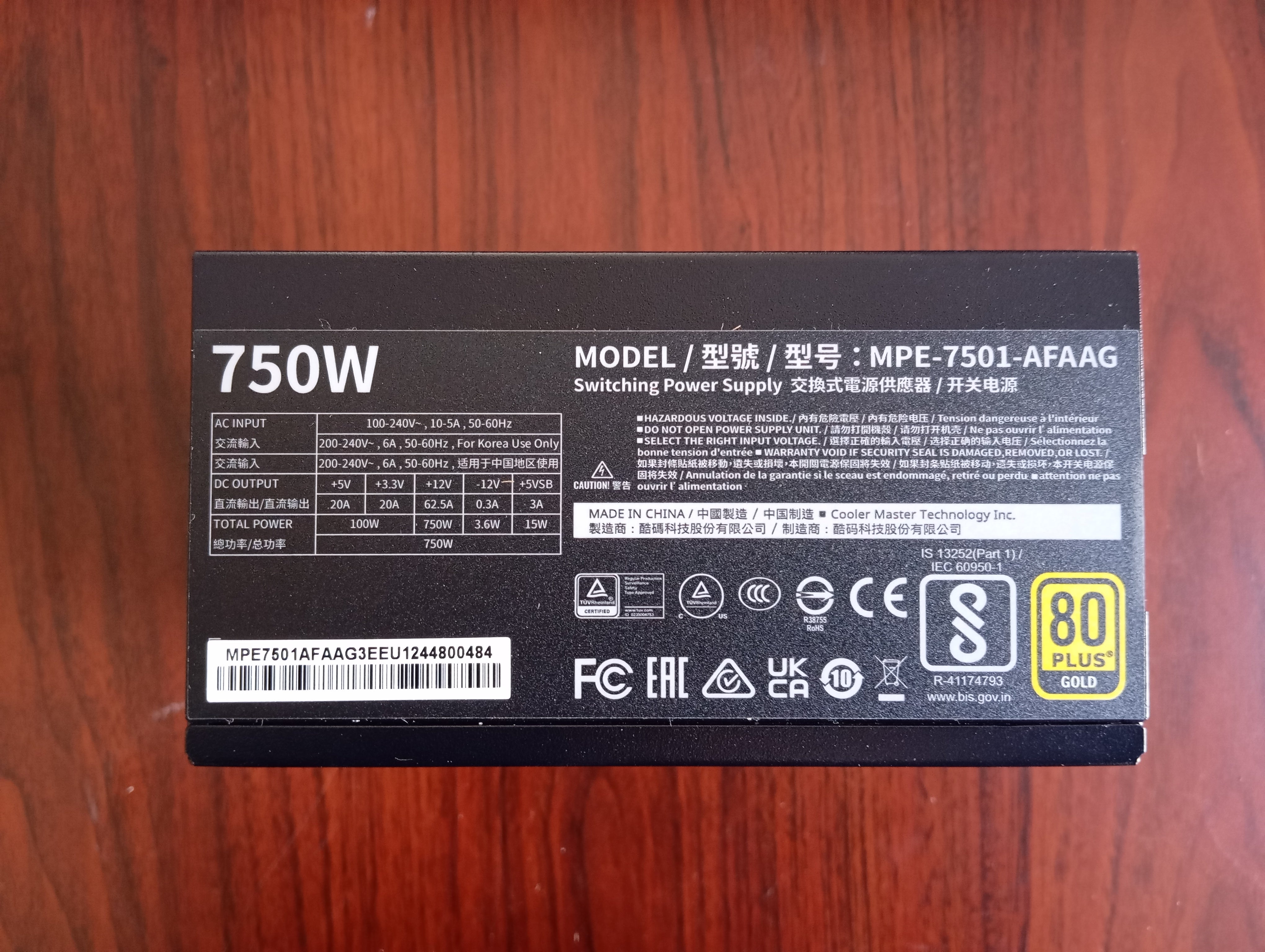 Refurbished Cooler Master MWE Gold 750 - V2 ATX 3.1