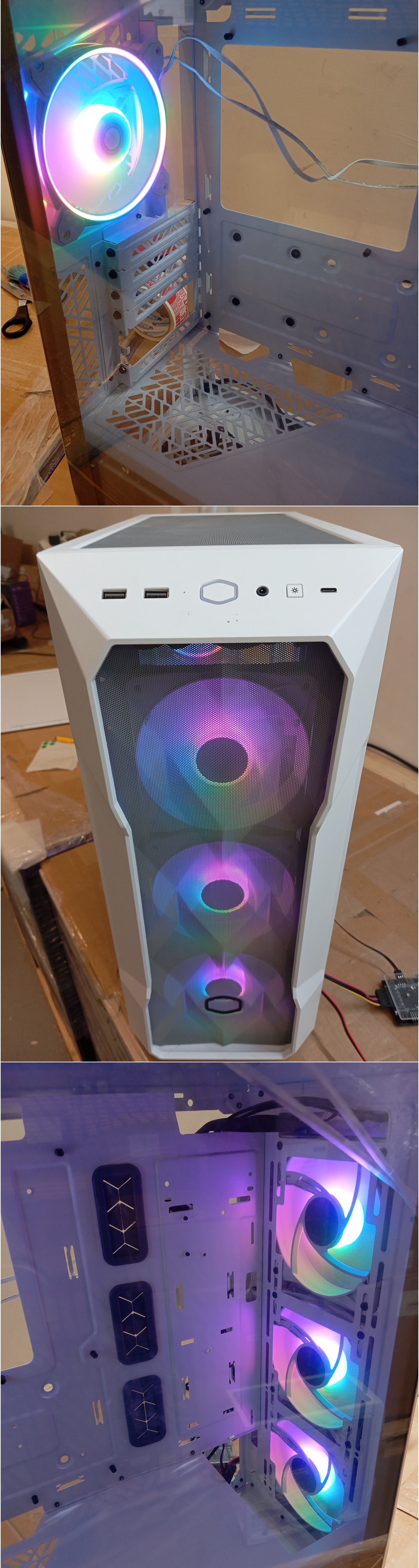 Cooler Master MasterBox TD500 Mesh V2 Wit, refurbished