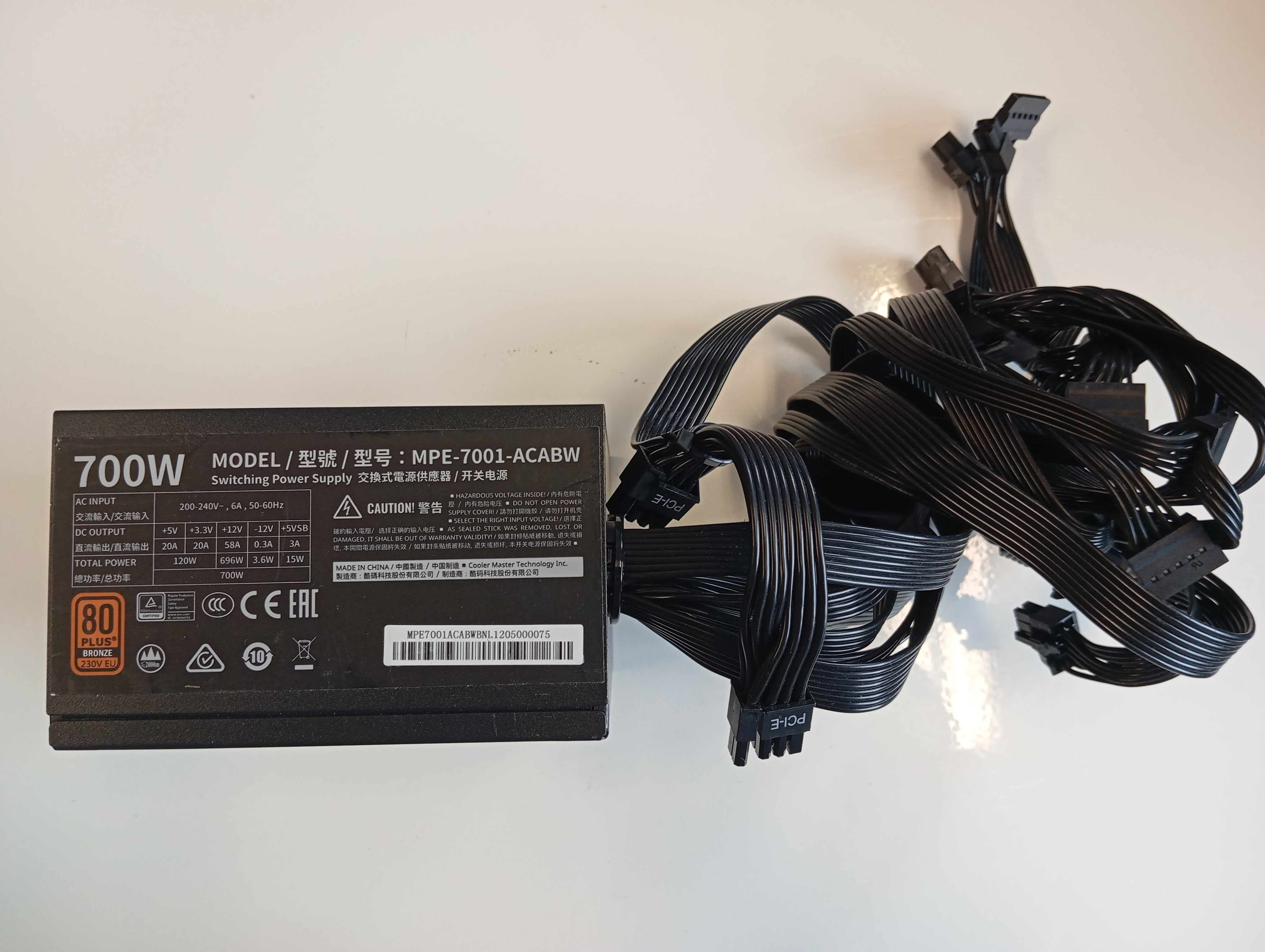 Refurbished Cooler Master MWE 750 Bronze - V3 230V