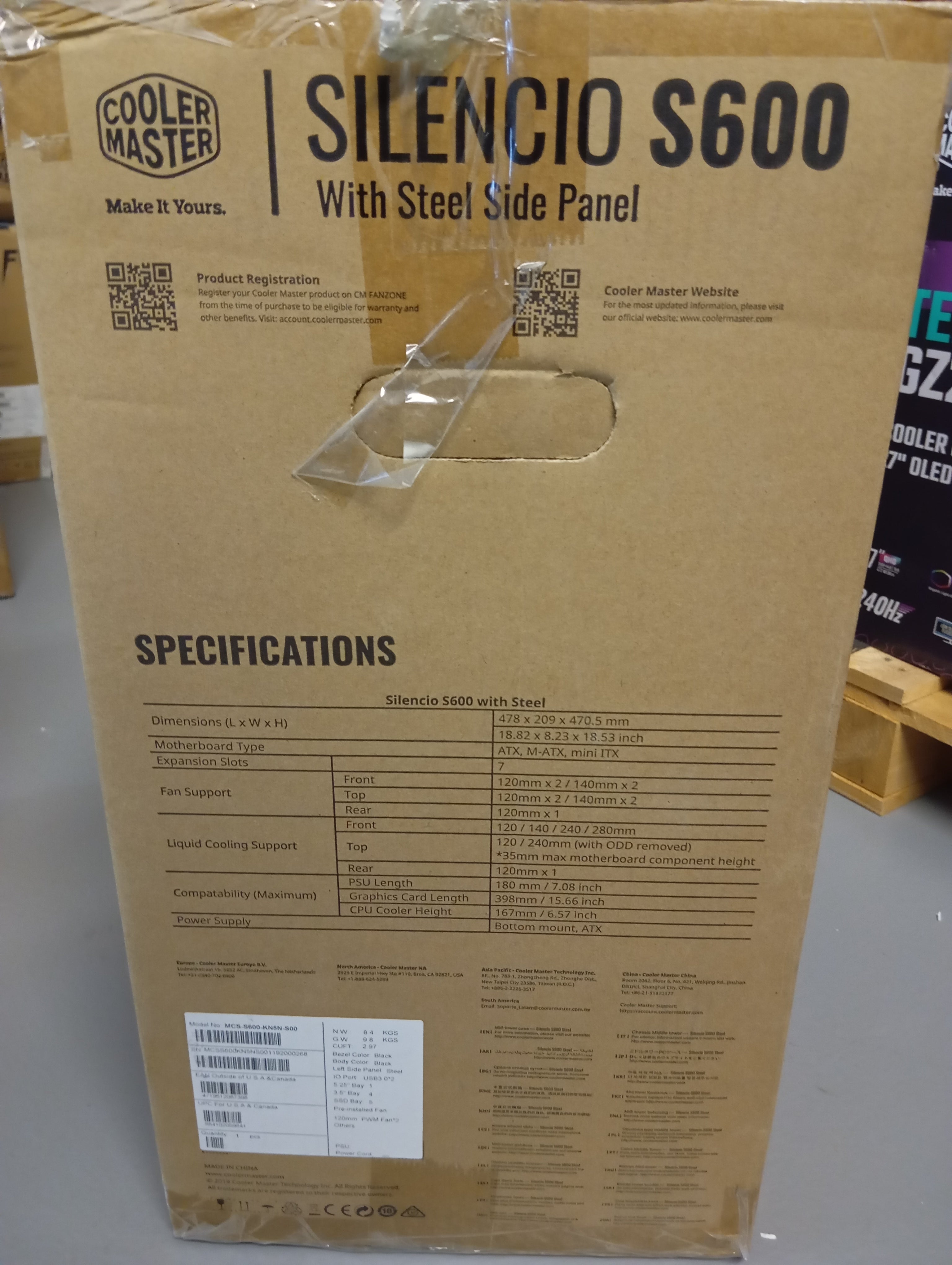 Cooler Master Silencio S600, Refurbished