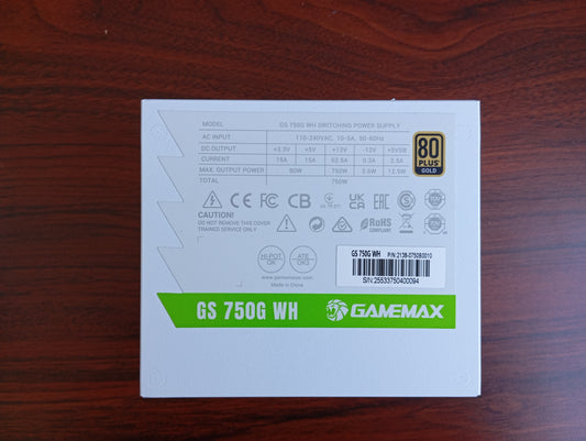 GameMax GS 750G WH SFX voeding, retourdeal