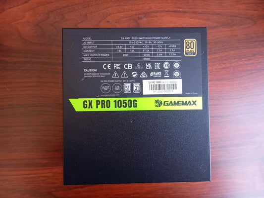 GameMax GX PRO 1050G (ATX3.1 PCIe5.1), retourdeal