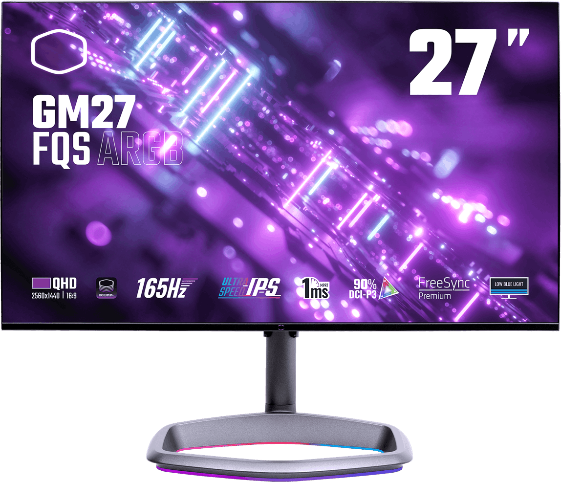 Refurbished Cooler Master GM27-FQS ARGB 30th Zwart Gaming Monitor