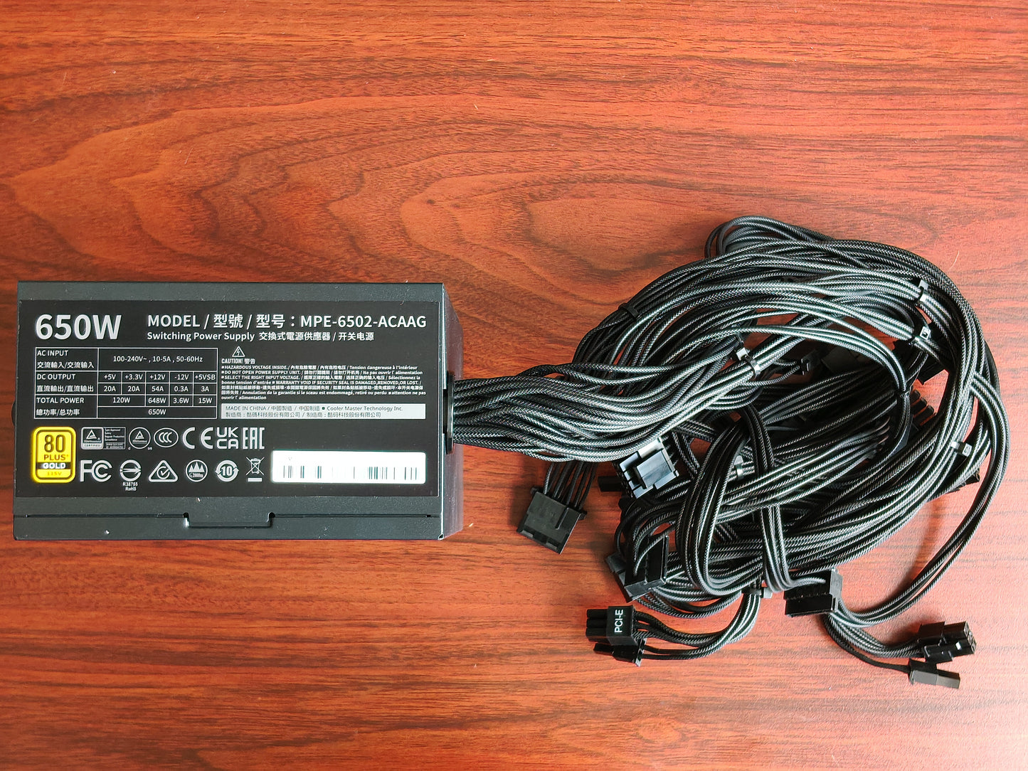 Refurbished Cooler Master MWE Gold 650 - V3 - Non-Modular