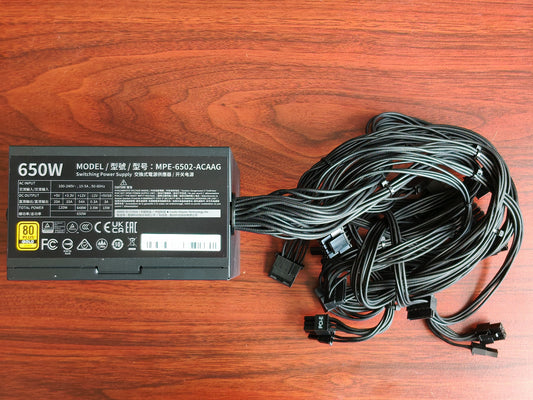 Refurbished Cooler Master MWE Gold 650 - V3 - Non-Modular