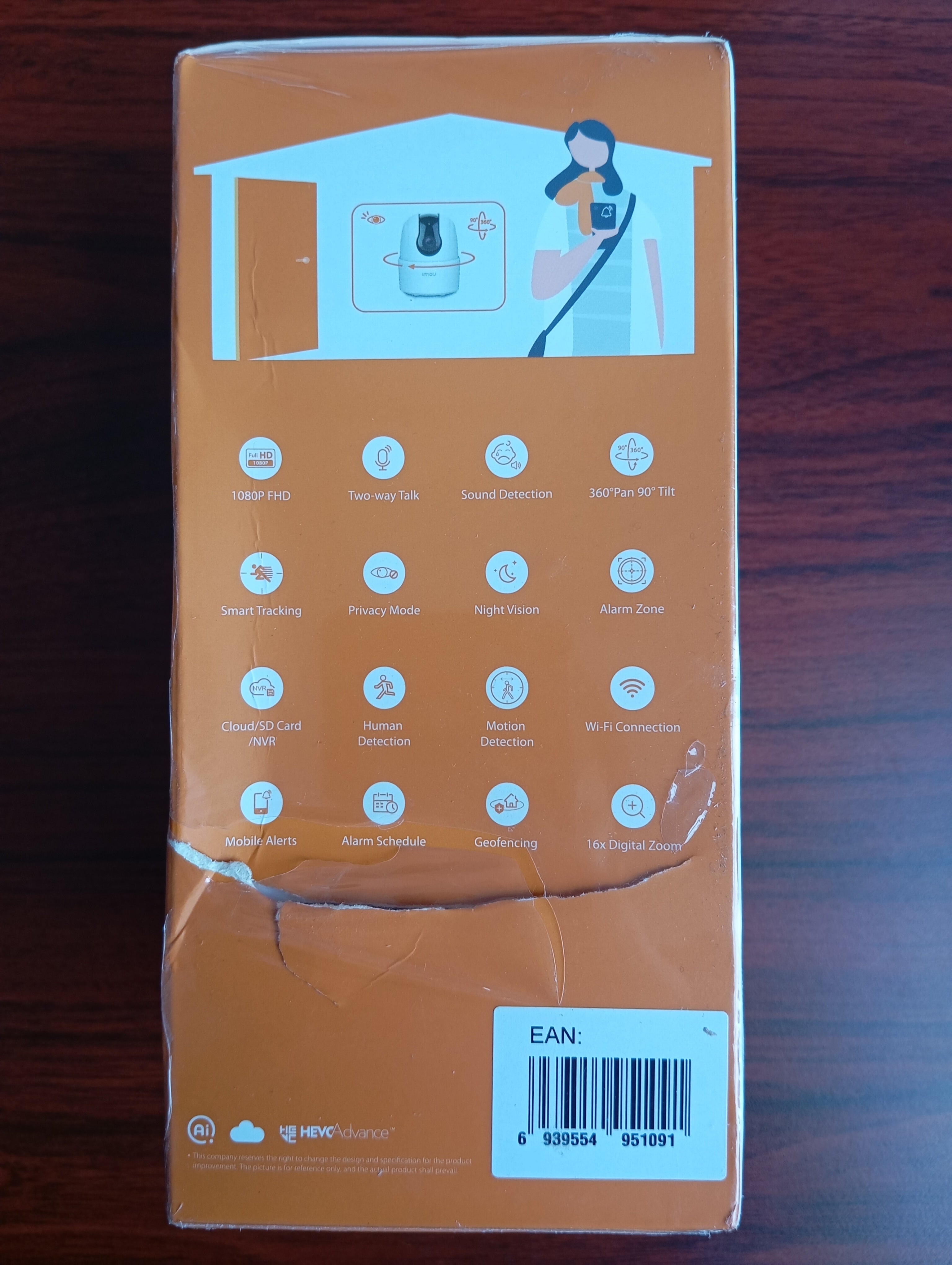 IMOU Ranger 2C Indoor Security Camera, Doos Beschadigd