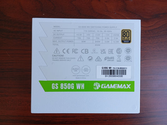 GameMax GS 850G WH SFX voeding, Retourdeal