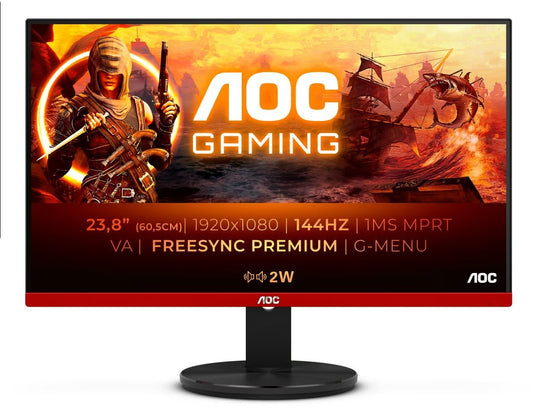 AOC G2490VXA – 23.8" Full HD 144Hz Gaming Monitor - Refurbished